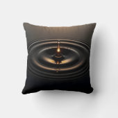 粘性表面への黄金の影響 クッション (裏面)