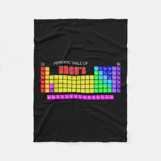 粘液芽球の周期表 フリースブランケット (正面)