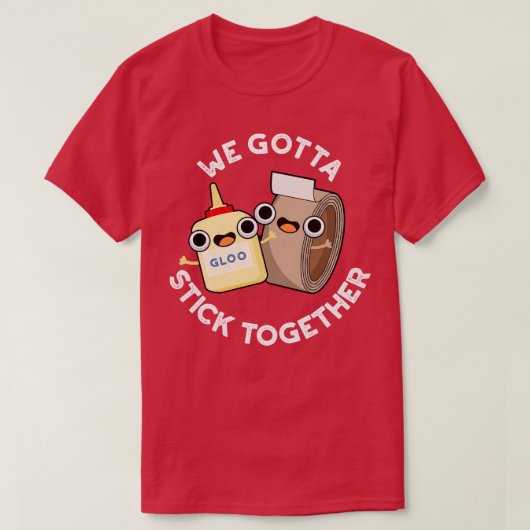 粘着テープを貼り付けおもしろいて貼り付けなきゃ Tシャツ (デザイン正面)