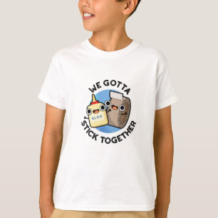 粘着テープを貼り付けおもしろいて貼り付けなきゃ Tシャツ