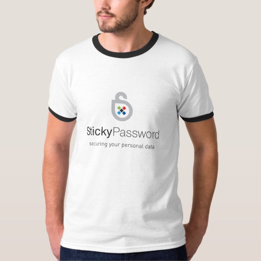 粘着性があるパスワードTシャツ Tシャツ (正面)