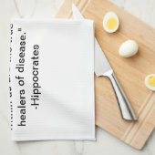 粘着性がある刺鍼術 キッチンタオル (四つ折り)