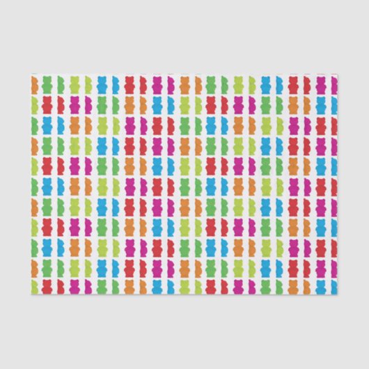 粘着性くまのティッシュペーパー 薄葉紙 (正面)