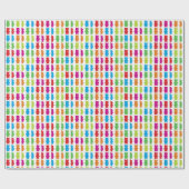 粘着性くまの包装紙のトン ラッピングペーパー (フラット)