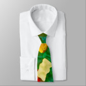 粘着性くまの虹によって着色されるキャンデー ネクタイ (タイ)