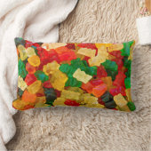 粘着性くまの虹によって着色されるキャンデー ランバークッション (ブランケット)