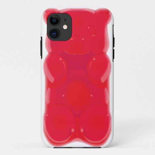 粘着性くまのiPhoneの場合のさくらんぼ Case-Mate iPhoneケース (裏面)