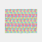 粘着性くまパターンが付いているフリースブランケット フリースブランケット (正面(横))