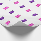 粘着性くま ラッピングペーパー (角)