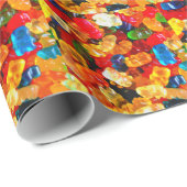 粘着性くまGlore .jpg ラッピングペーパー (ロールコーナー)