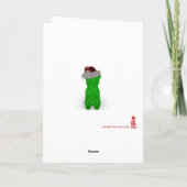 粘着性のクリスマス シーズンカード (裏面)