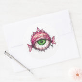 粘着性の ラウンドシール (封筒)