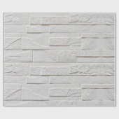 粘着性壁紙白レンガ ラッピングペーパー (フラット)