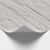 粘着性壁紙白レンガ ラッピングペーパー (角)