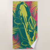 粘着性NB Miata ビーチタオル (正面)