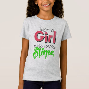 粘着物を愛するちょうど女の子 Tシャツ