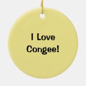 粥のJookの米のポリッジのお粥ボールの中国語は壊れます セラミックオーナメント (裏面)