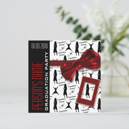 粥状パーティーエレガント婦 招待状 (スタンド正面)