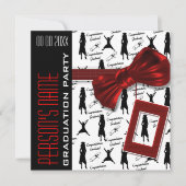 粥状パーティーエレガント婦 招待状 (正面)