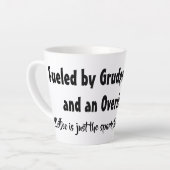 粥、F爆弾、特大エゴで煽られる カフェラテマグ (左アングル)