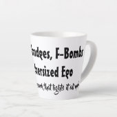 粥、F爆弾、特大エゴで煽られる カフェラテマグ (右アングル)