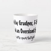 粥、F爆弾、特大エゴで煽られる カフェラテマグ (正面)