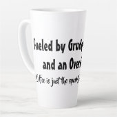 粥、F爆弾、特大エゴで煽られる カフェラテマグ (左アングル)