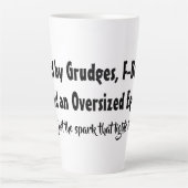 粥、F爆弾、特大エゴで煽られる カフェラテマグ (正面)