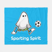 精スポーツの神 フリースブランケット (正面(横))