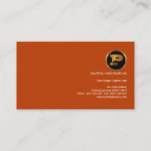 精力的ではっきりしたで明るく簡潔な絵画サービス 名刺 (裏面)