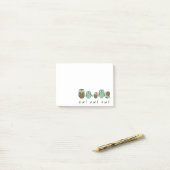 精力的なフクロウ ポストイット (デスク上)