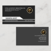 精力的な動的黒くモダンな開発のマネージャー 名刺 (正面/裏面)