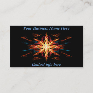 精力的な幾何学の火の要素 名刺