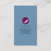 精力的な縦の全体的なライン輸出入 名刺 (裏面)