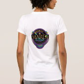 精力的な謝肉祭の女性のTシャツ Tシャツ (裏面)