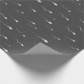 精子おもしろいプリント受胎診療所 ラッピングペーパー (角)