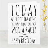 精子おもしろい人種引用文タイポグラフィハッピーバースデー カード (黄色い花)