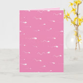 精子おもしろい受精又は殺菌 カード (黄色い花)