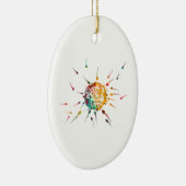 精子と卵 セラミックオーナメント (右)