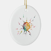 精子と卵 セラミックオーナメント (右)