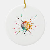 精子と卵 セラミックオーナメント (正面)