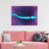 精子の骨構造を示す顕微鏡的見解 キャンバスプリント (インサイチュ (リビング))