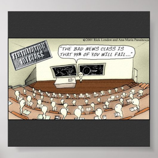 精子クラス101おもしろいポスター ポスター (正面)