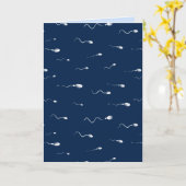 精子受精おもしろいまたは血管切除術 カード (黄色い花)