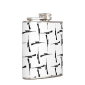 精密な追求:狩りモチーフ白黒P フラスク (右)