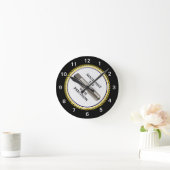 精密の機械工のタップ ラウンド壁時計 (ホーム)