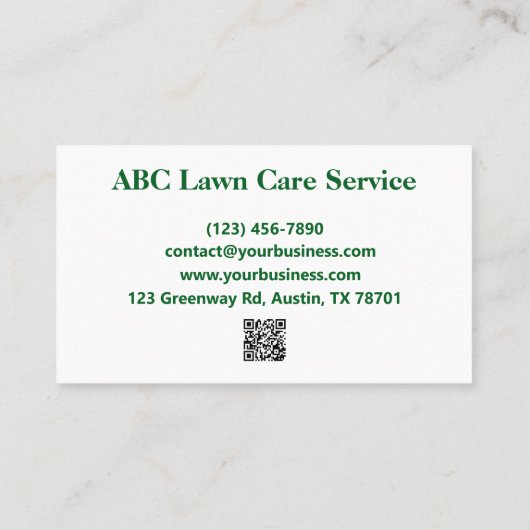 精密トリム芝気に 名刺 (裏面)