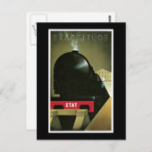 精密ヴィンテージフランスの鉄道ポスター ポストカード (正面/裏面)