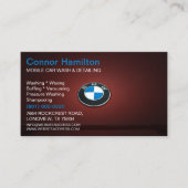 精密洗圧ブシンを詳述する移動洗車機 名刺 (正面)