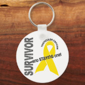 精巣がんを克服した人 キーホルダー (正面)
